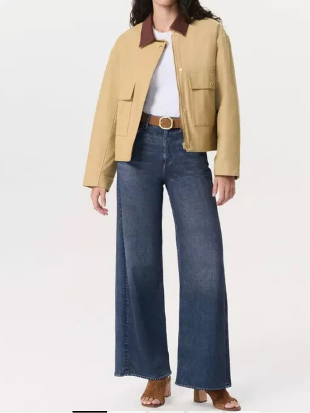 rag & bone Miramar Sofie Wide Leg Sweatpant Jeans Size 30 Zipper, Belt Loops